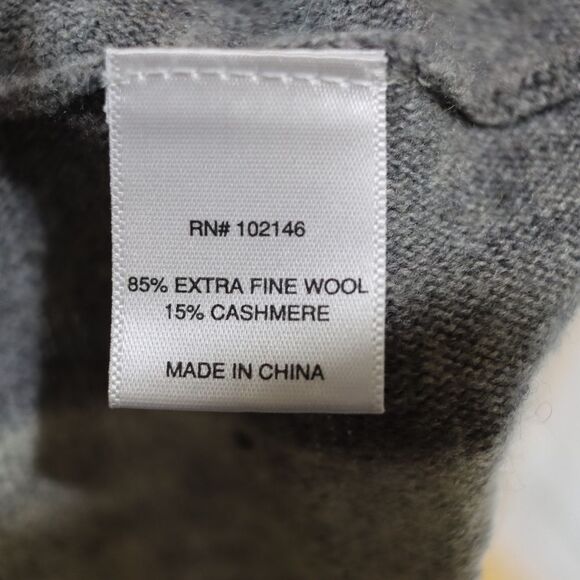 Michael Stars Wool Cashmere Striped Poncho Sweater OS Y2K Preppy Chic Cozy - Picture 13 of 13